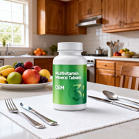 Comprimés multivitaminés et minéraux OEM ODM, formule équilibrée pour compléter les nutriments manquants et maintenir la vitalité quotidienne du corps