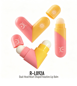 Balsamo Labbra Pieghevole a Doppia Testa a Forma di Cuore, <span class=keywords><strong>Idratante</strong></span> e Nutriente, Personalizzabile con Logo, Vendita all'Ingrosso - Product Image 1