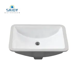 1812 de los fabricantes chinos agujero de forma rectangular se hunde de cerámica bajo mostrador lavabo undermount, Baño