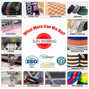 Groothandel Op Maat Gemaakte Sublimatie Print Webbing Gerecycled Polyester Gespannen Elastische Band Voor Kraagriem Harnas Horlogeband - Product Image 6