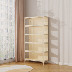 Porte rabattable métal vitrine moderne verre à trois côtés conception d'économie d'espace <span class=keywords><strong>pour</strong></span> les collectionneurs Figurine vitrine salon entrée - Product Image 6