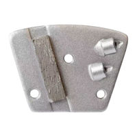 Blastrac Lock Plaquette de meulage diamantée 1 segment 2*1/4 PCD pour meuleuse de sols en béton, décapage d'époxy, OEM, Dureté moyenne
