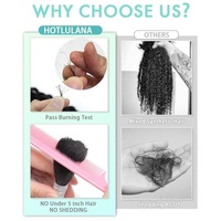 Extensiones de Cabello Humano Virgen Indio Rizado de Lujo de Alta Calidad 12A, Puntas Súper Dobles, Cabello a Granel para Trenzas Boho, Sin Procesar