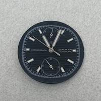 Modification de montre : Cadran de 30,5 mm avec index lumineux verts en alliage de cuivre, compatible avec boîtier de montre à quartz de 41 mm et mouvement VK61