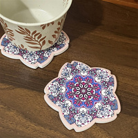 Nouveau tapis de table de caboteur en liège 3D en forme de pétale de décoration de maison créative de nouveauté