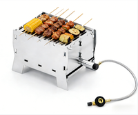 Barbecue pliable portable pour le camping en plein air, montage sans outils, respectueux de l'environnement, faibles émissions