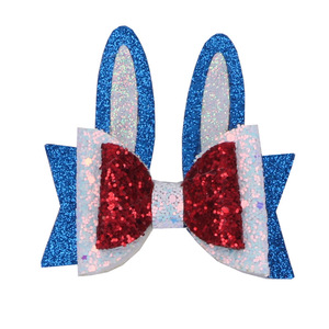 Nuevo Clip para el Cabello con Orejas de Conejo de Pascua de 3.1 Pulgadas, Accesorio para el Cabello para Fiestas, Horquilla para Niñas Pequeñas y Niños - Product Image 4
