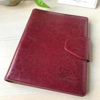 Bloc-notes personnalisé PU Lock Business Agenda Diary A5 PU Leather Student Notebook Cover School Journal