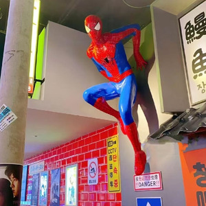 Scultura Marvel di Spider-Man a Grandezza Naturale, Resistente in Fibra di Vetro per Esterni, Iron Man Supereroe in Resina, Decorazione Artistica Artigianale per Pasqua - Product Image 2