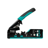 PRO'SKIT CP-335N CAT.5/6/7 Pince à sertir modulaire avec fonction 3 en 1 : coupe/dénudage/sertissage pour la configuration de réseaux d'entreprise et les solutions réseau domestiques