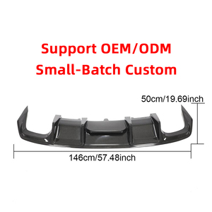 Kit carrosserie en fibre de carbone sèche personnalisée OEM pour Audi Pare-chocs avant Diffuseur arrière Spoiler Jupe latérale Modification Lèvre de coulée sous vide Nouveau - Product Image 5