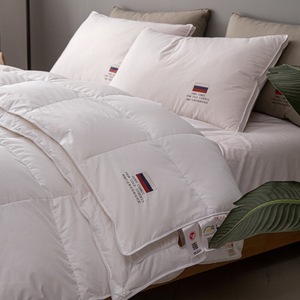Edredón de Invierno Ecológico de Algodón Simple de Color Blanco y Alto Gramaje, Proveedor de Relleno de Plumón de Ganso Acolchado - Product Image 6