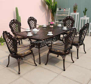High Quality Cozy Dining Set Outdoor Garden Cast <strong>Aluminium</strong> <strong>Table</strong> and Chair - Product Image 4