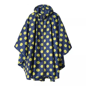 Custom Printing Raincoat Polyester Outdoor Tour impermeável Bohemian Style Raincoat Poncho