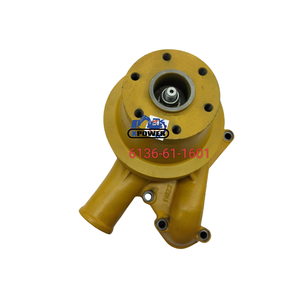 ปั๊มน้ำรถขุด PC200-2 6136-61-1601สำหรับเครื่องยนต์6D105ชิ้นส่วนสภาพใหม่ - Product Image 5