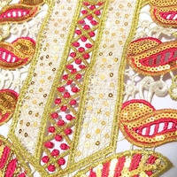 Nouvelle Applique de Robe en Dentelle Brodé de Paillettes Florales Solubles dans l'Eau, Écologique, Luxueuse et Sexy