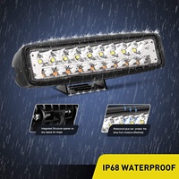 Barre lumineuse à LED Slim 6 "Driving Work Light 54W Pods Phares antibrouillard simple rangée pour voitures camions hors route moto