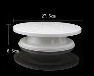 Pastel de plástico placa giratoria Anti-skid ronda soporte decoración de mesa de cocina Pan herramienta para hornear pan - Product Image 6
