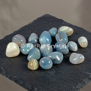 RozRin <b>Crystals</b> Banded Agate Tumbled Stones Free Form Polished Engraved Gemstone <b>Angel</b> Theme Feng Shui Art Collectible - Product Image 2