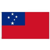 Drapeau de Samoa imprimé sur mesure 3x5 pieds, bannières nationales et drapeaux de présentation à une seule face pour toutes utilisations personnalisables