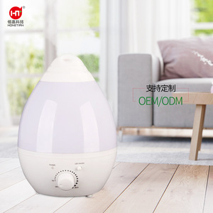 Honetian 1.3L Mini Water Drop <b>Humidifier</b> Ultrasonic Home Office Aromatherapy Silent With Seven Color Light - Product Image 1