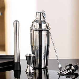 DF BY-5 Bartender Tools 6-Piece Stainless Steel Cocktail <b>Shaker</b> Set with Kettle and <b>Cup</b> Modern Minimalist Design - Product Image 2