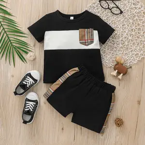 Gentleman Suit Summer Short Sleeve Daily Wear Boy's Clothing Suit Children Wear