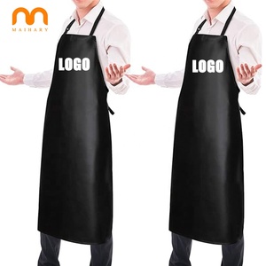 Tabliers imperméables en PU de haute qualité avec logo personnalisé pour femmes et hommes, tablier de travail robuste pour boulangerie, cuisine, boucher, grillades, nettoyage du poisson - Product Image 1