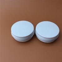 1 oz 30ml 30g blanc rond crème pour le visage baume à lèvres pot de stockage en aluminium pot conteneur boîte en fer blanc avec couvercle à vis