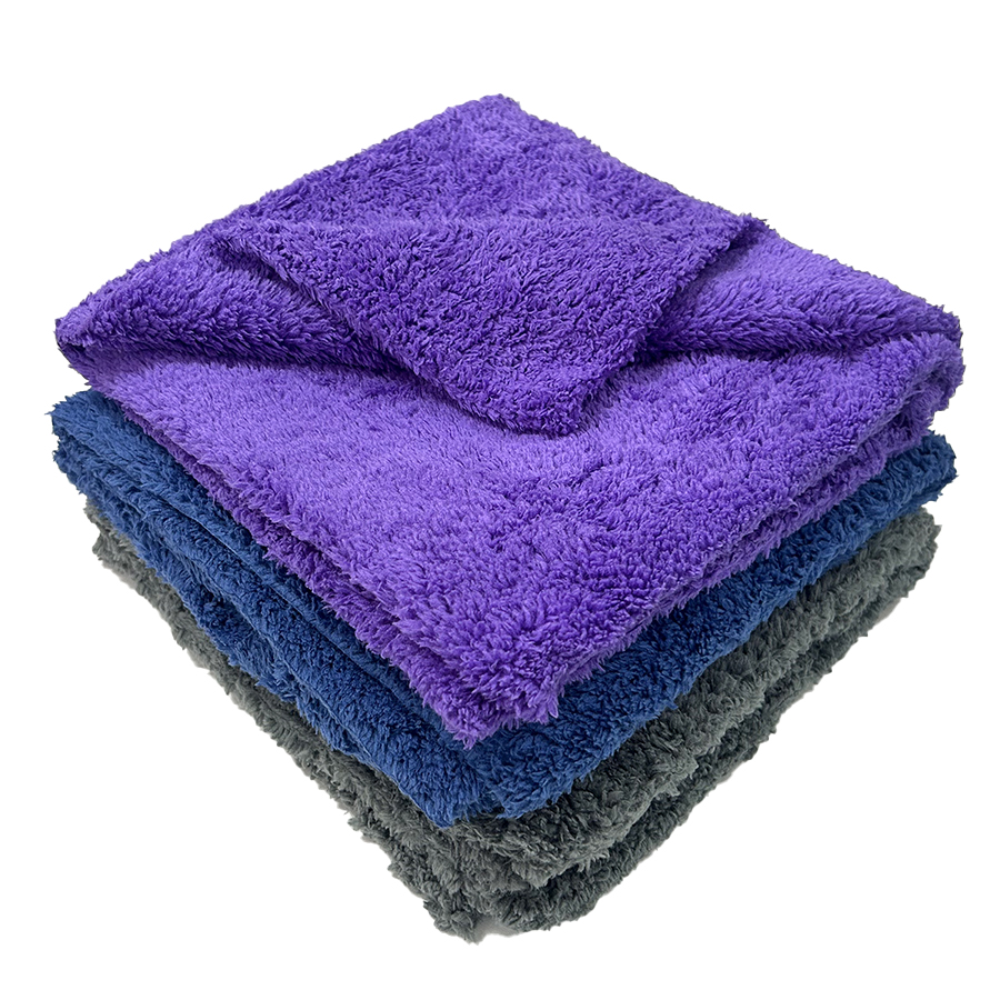 Professional 40x40cm 16x16in 350GSM Absorbent Microfiber Car Drying Towel for Auto Detailing and Polishing Edgeless Lint-free