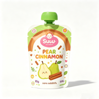 Emballage en plastique écologique anti-fuite 100ml 250ml, rechargeable, pour aliments pour bébés, jus, yaourt de noix de coco, boisson, sachet à bec verseur
