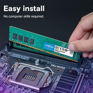 Memoria RAM <span class=keywords><strong>DDR4</strong></span> de 4GB, 8GB, 16GB, 2400MHz, 3200MHz, Memoria de Escritorio UDIMM de 288 Pines, RAM Crucial <span class=keywords><strong>DDR4</strong></span> para Ordenador - Product Image 5