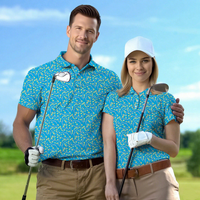 Logo personnalisé, club de golf, équipe, couple, design assorti, golf pour chemises, uniforme, impression par sublimation, tricoté, respirant