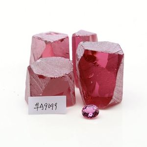 DS Gems Facetine brute synthétique Nano Sital Crystal Stone # A-9100 Tourmaline Rose Gemstone - Product Image 2