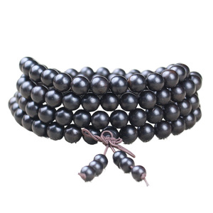Wood <b>Beads</b> <b>Bracelet</b> 108 Round Black And White Prayer <b>Beads</b> For <b>Men</b> Women Jewelry Gift Spring 2024 - Product Image 5