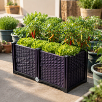 Bac à plantes surélevé de taille personnalisable avec bouchon de drainage en plastique PP, adapté aux animaux domestiques, pour légumes/fruits/fleurs