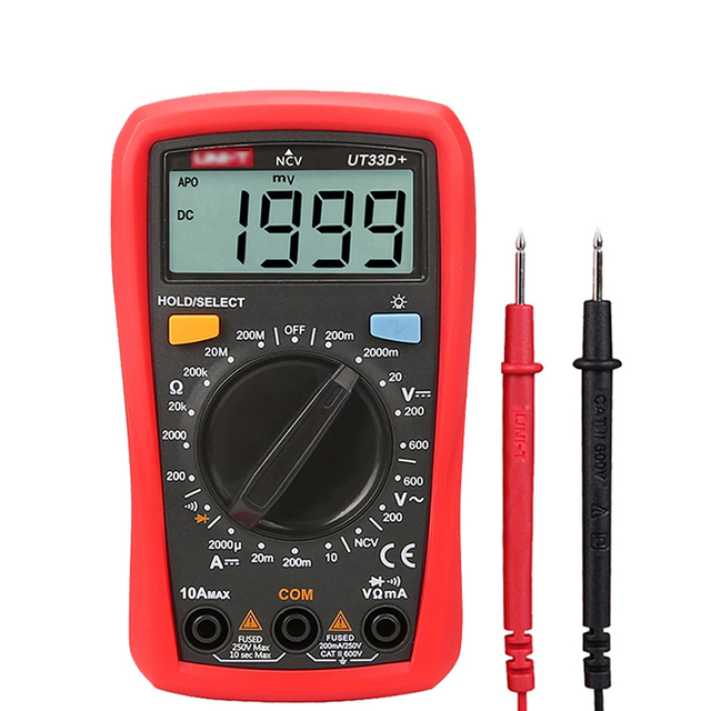 Automatic Range Multifunctional Capacitance Universal Meter Handheld Multimeter Digital Palm Size Multimeter