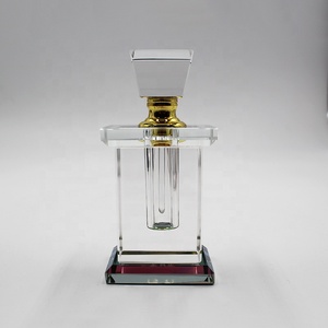 Botella de aceite esencial de Perfume de cristal K9 cuadrada, elegante, de lujo, para <span class=keywords><strong>aniversario</strong></span> de boda, 3ml, 6ml, 12ml - Product Image 1