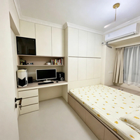 Lit Tatami Moderne Personnalisé pour Toute la Maison, Meuble de Rangement de Chambre en Panneaux de Bois Écologiques