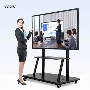Direct Sales 65 Inch Interactive Display Whiteboard Classroom Touch Screen Display Touch Screen Monitor Interactive Kiosk