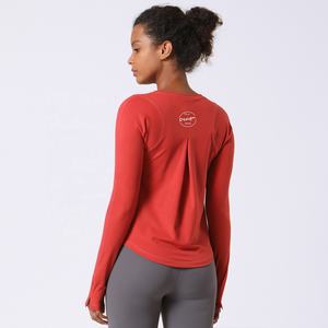 Magliette sportive a maniche lunghe in <span class=keywords><strong>cotone</strong></span> Slim Fit da <span class=keywords><strong>donna</strong></span> personalizzate magliette da allenamento maglietta da allenamento Active Wear all'ingrosso <span class=keywords><strong>manica</strong></span> <span class=keywords><strong>lunga</strong></span> <span class=keywords><strong>donna</strong></span> - Product Image 5