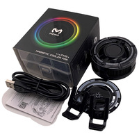 Dissipateur thermique pour téléphone portable à semi-conducteurs avec refroidissement haute puissance et contrôle de température, clip magnétique à fixation arrière, lumière colorée