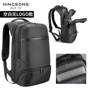 Kingsons Men's <b>Backpack</b> <b>Black</b> Lightweight Business Laptop <b>Backpack</b> With Usb Port Computer Compartment Travel <b>Backpack</b> - Product Image 4