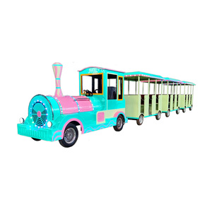 Treno Turistico Elettrico Senza Binari <span class=keywords><strong>per</strong></span> Parchi Divertimento e Giri Turistici, Capacità 27/40 Posti, Certificato CE - Product Image 1