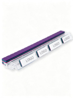 Jeu de Mahjong Américain en Acrylique Trois Couches Violet Foncé pour 4 Joueurs, Motif Floral Singe et Paon Mignon, Divertissement Asiatique du Sud-Est