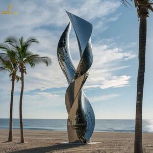 Art abstrait moderne personnalisé Sculpture <span class=keywords><strong>rond</strong></span>-<span class=keywords><strong>point</strong></span> en acier inoxydable de haute qualité - Product Image 1