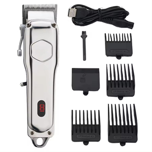 全身金属バリカンLCDディスプレイサロンコードレス低ノイズヘアトリマープロフェッショナル理髪バリカン - Product Image 2