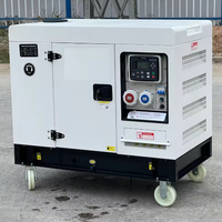 Générateur diesel intelligent à prix avantageux 10kva 15kw 20kw 25kw Groupe électrogène portable de secours avec roues mobiles