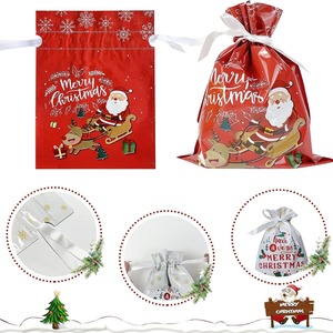 Juego <span class=keywords><strong>de</strong></span> Bolsas <span class=keywords><strong>de</strong></span> Regalo Navideñas 2026, Bolsas <span class=keywords><strong>de</strong></span> Plástico Decorativas Estilo Americano, Bolsas <span class=keywords><strong>de</strong></span> Dulces al por Mayor con Cordón - Product Image 3