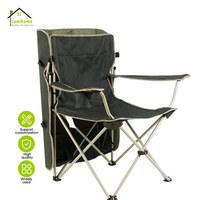 Chaise de camping pliable moderne en aluminium pour l'extérieur avec auvent amovible, légère et durable, idéale pour la plage, la terrasse, la pêche, le parc